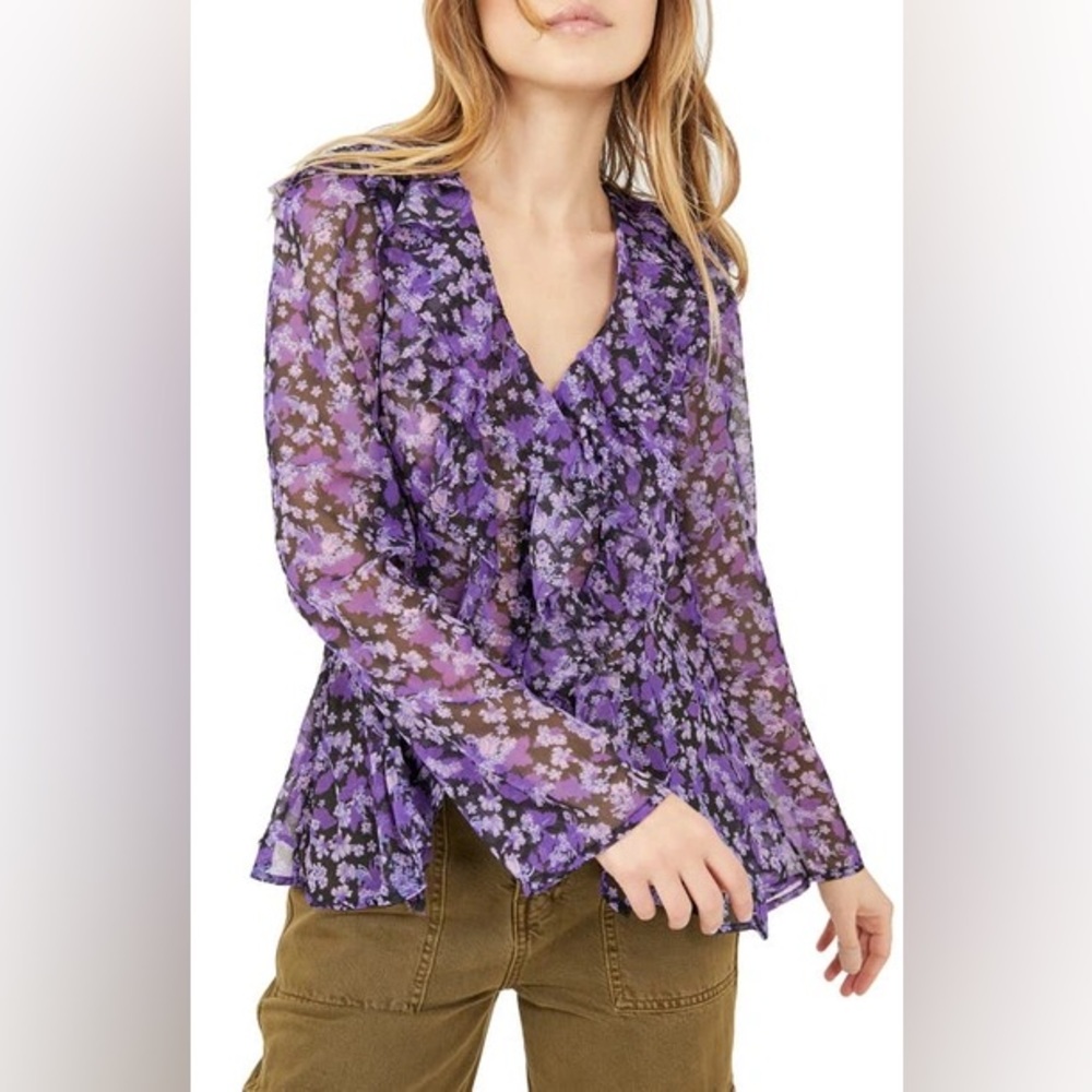 Floral Free People Top Blouse